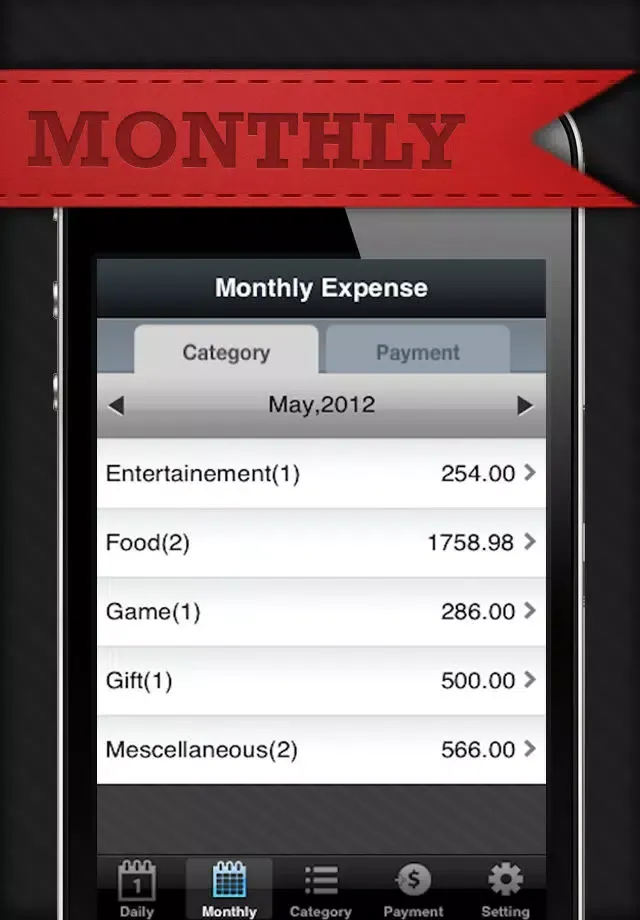 Captures d'écran de Daily Expense Manager Lite