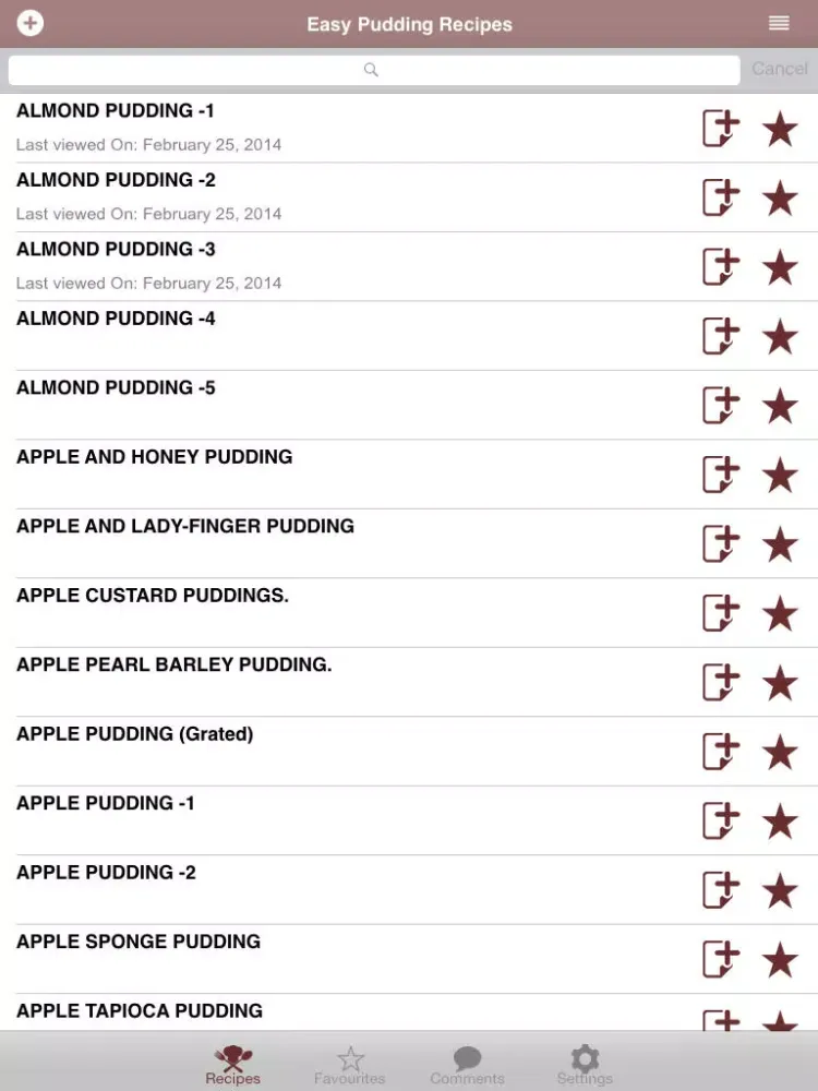 Capturas de pantalla de ** Easy Pudding Recipes ** iPad 