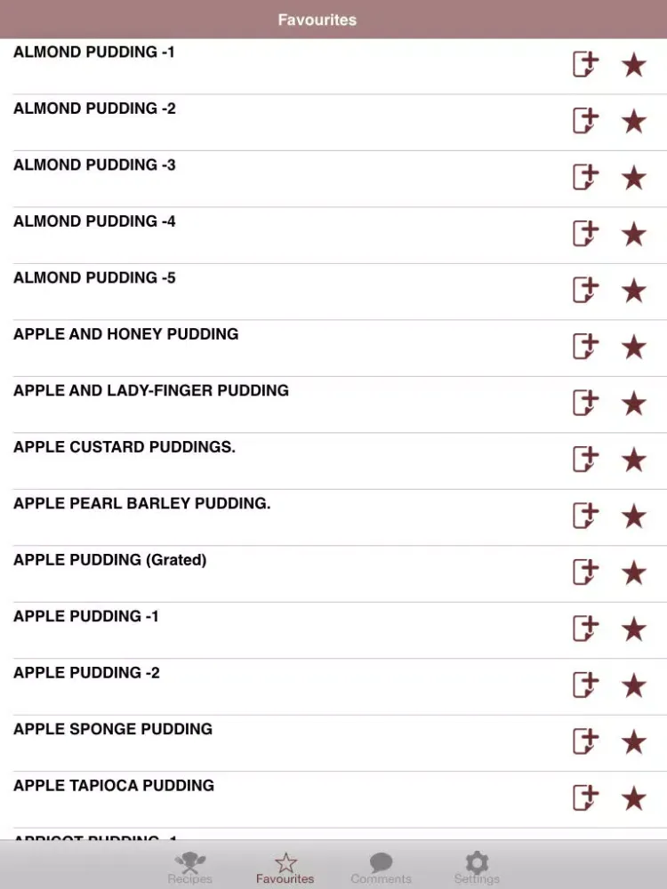 Capturas de pantalla de ** Easy Pudding Recipes ** iPad 