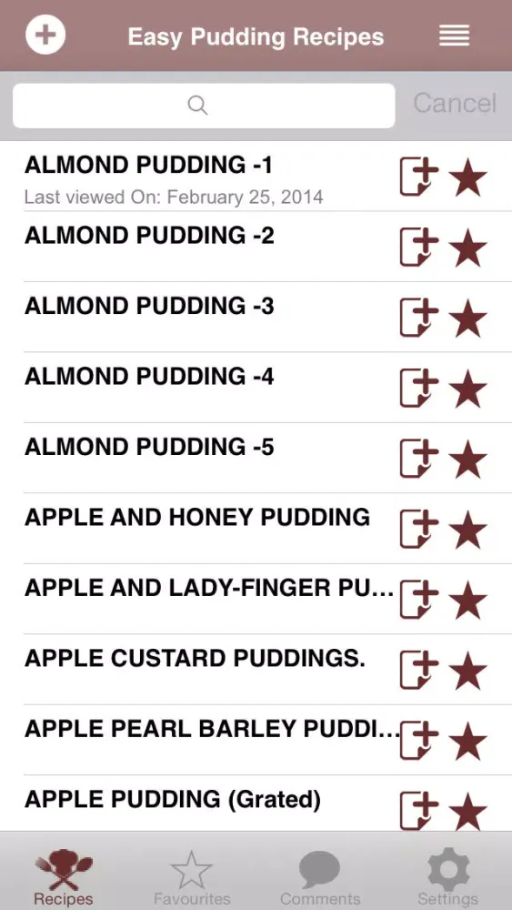 Capturas de pantalla de ** Easy Pudding Recipes **