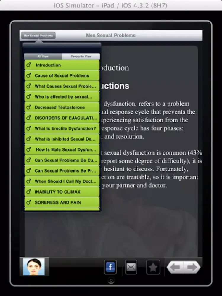 Скриншоты Men's Sexual Problems iPad 