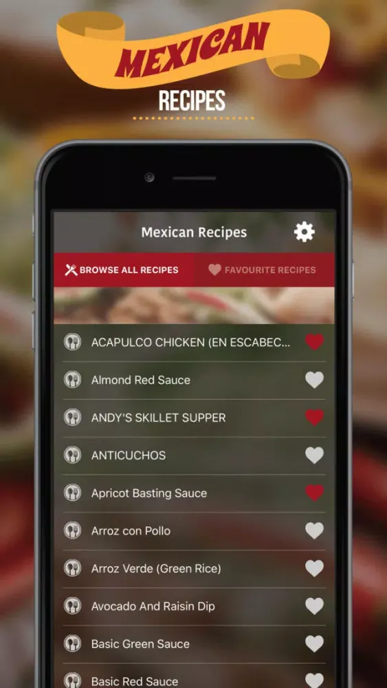 Screenshot di Mexican Recipes **