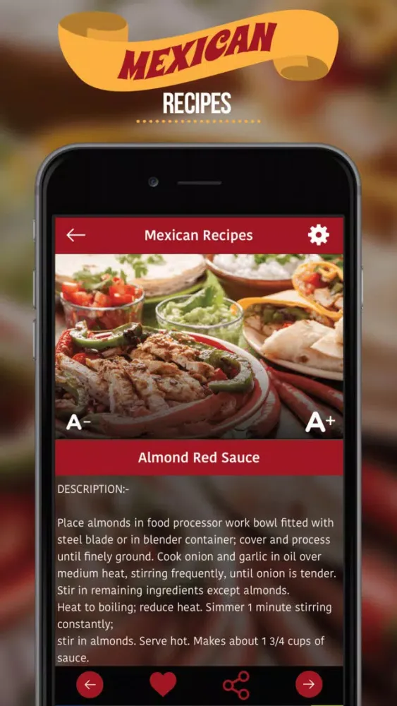 Screenshot di Mexican Recipes **