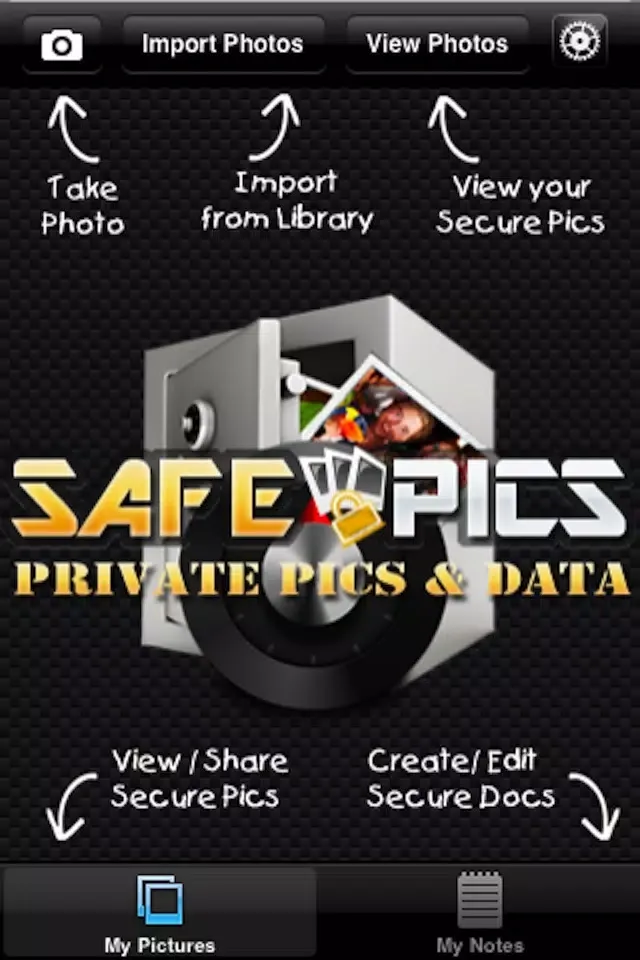 Safe Pics - Private Pics & Data Screenshots