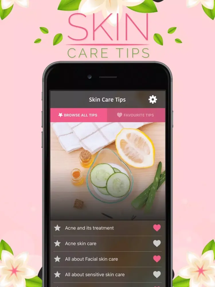 Skin care Tips iPad  Screenshots