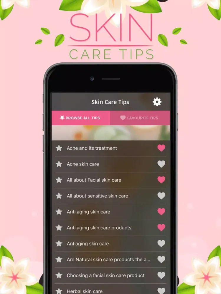 Skin care Tips iPad  Screenshots