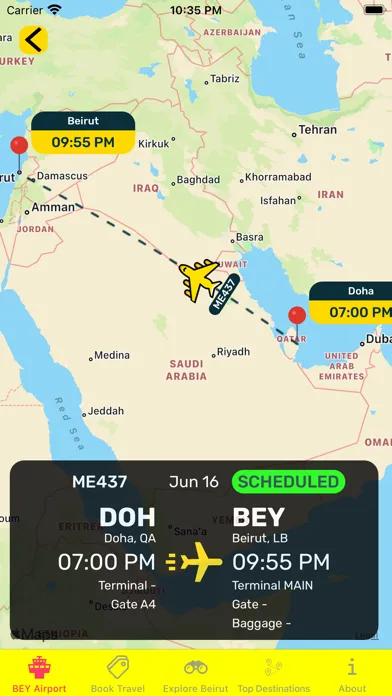 Beirut Airport (BEY) + Radar Screenshots