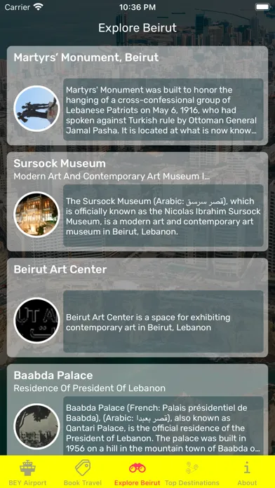 Beirut Airport (BEY) + Radar Screenshots