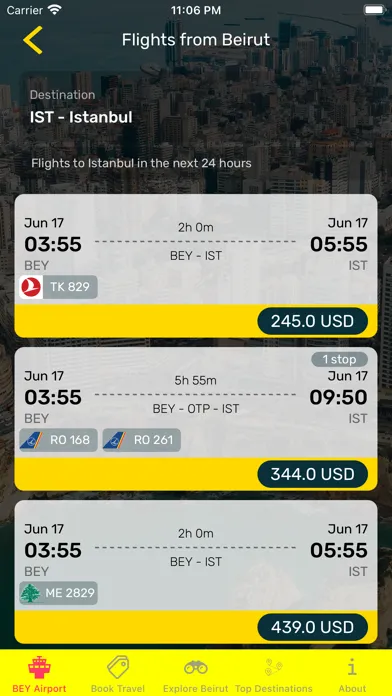 Beirut Airport (BEY) + Radar Screenshots