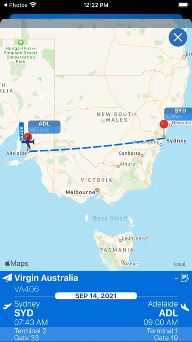 Adelaide Airport Info + Radar应用截图