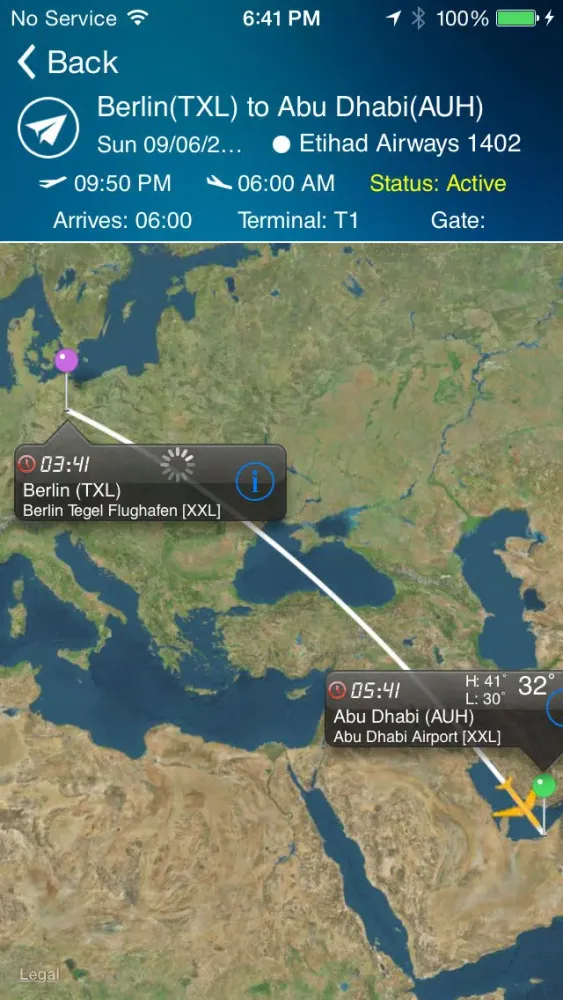 Abu Dhabi Airport Pro (AUH) Flight Tracker radar 스크린샷