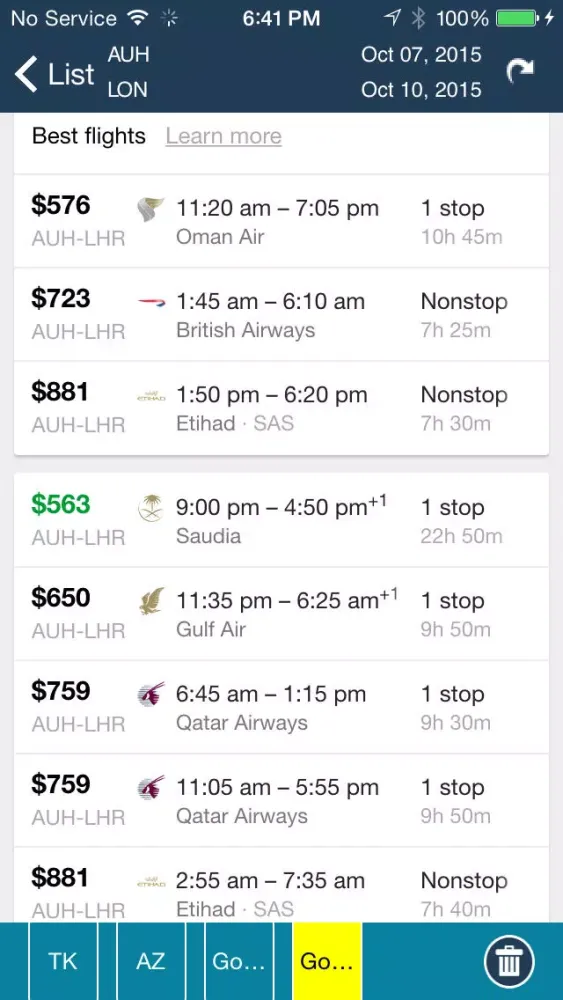 Abu Dhabi Airport Pro (AUH) Flight Tracker radar 스크린샷