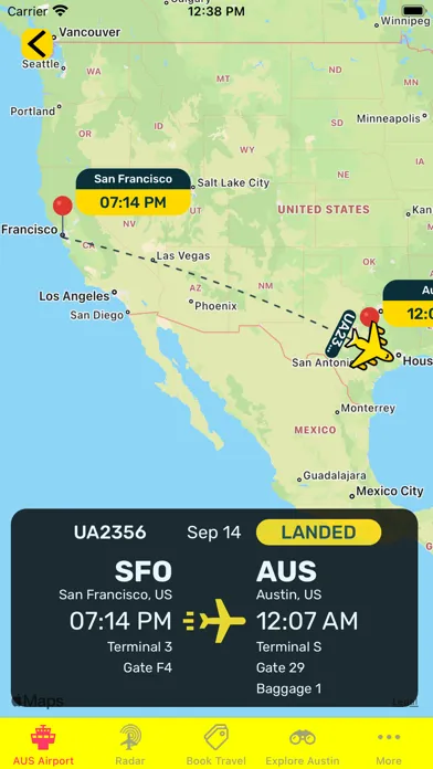 Zrzuty ekranu Austin Airport (AUS) + Radar