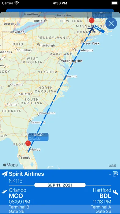 Hartford Airport Info + Radar Ekran Görüntüleri