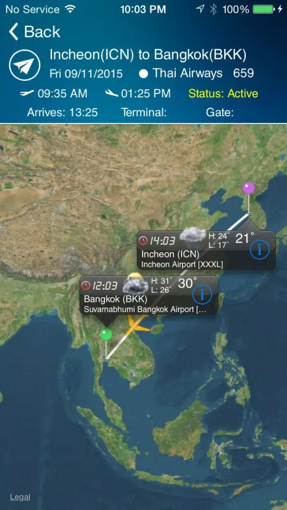 Bangkok Airport Pro (BKK) Flight Tracker air radar Thai Bangkok Asia スクリーンショット