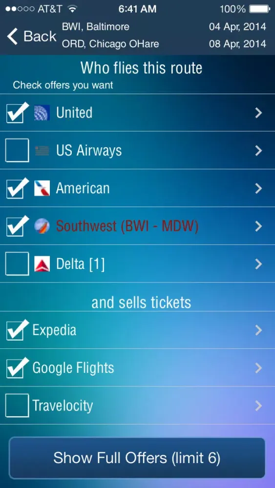 Capturas de pantalla de Baltimore Washington Airport BWI - Flight Tracker