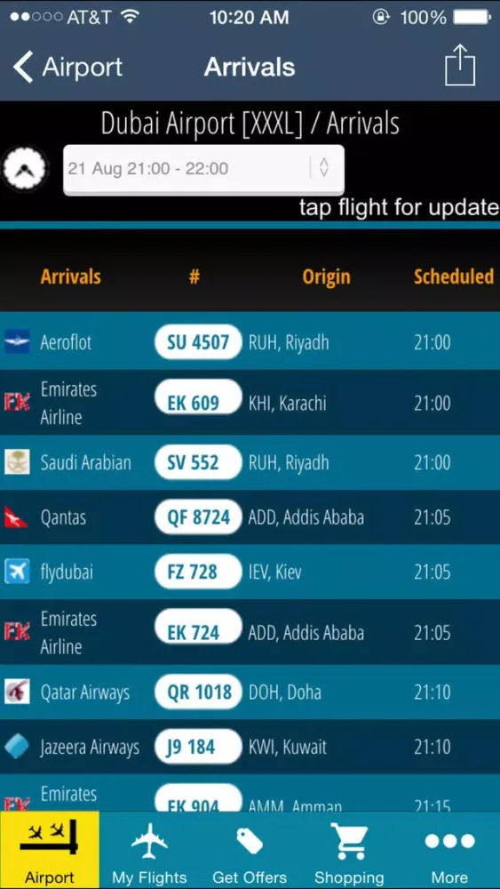 Capturas de pantalla de Dubai Airport Pro (DXB) Flight Tracker Radar United Arab Emirates