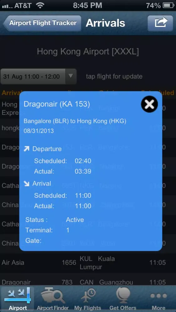 Скриншоты Hong Kong Airport + Flight Tracker Premium