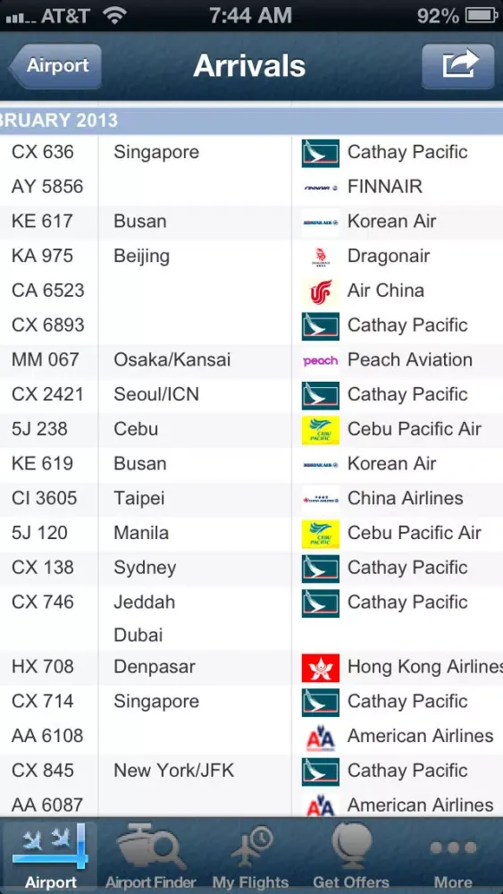 Скриншоты Hong Kong Airport + Flight Tracker Premium