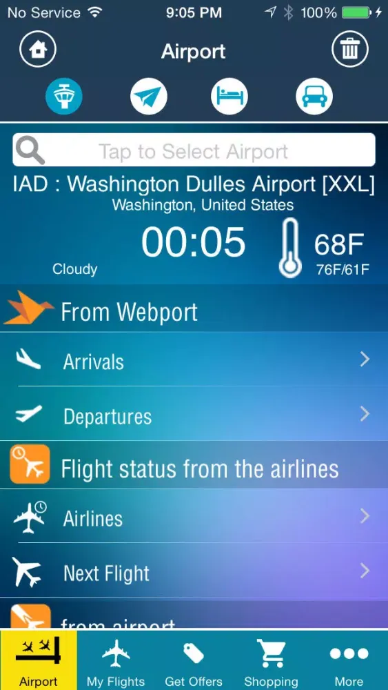 Washington Dulles Airport Pro (IAD/DCA/BWI) Flight Tracker Radar Ekran Görüntüleri