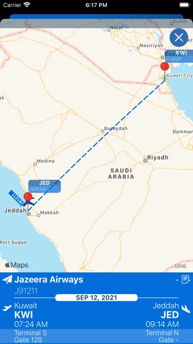 ภาพหน้าจอของ Jeddah Airport Info + Radar