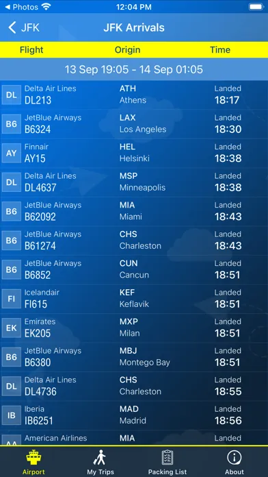 ภาพหน้าจอของ Kennedy Airport Info + Radar