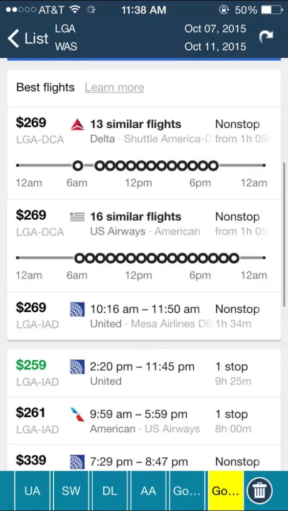 ภาพหน้าจอของ LaGuardia Airport (LGA) + Flight Tracker New York City