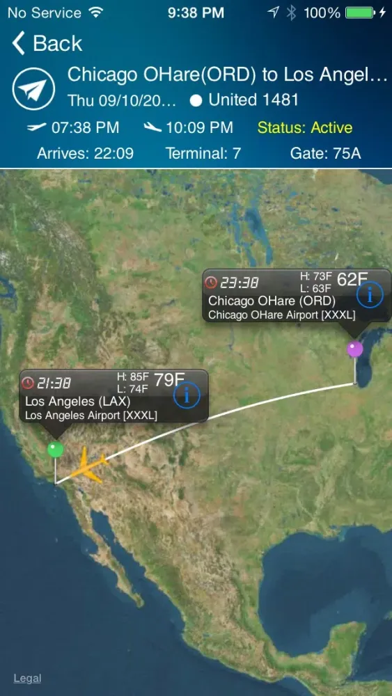 Chicago O'Hare Airport Pro (ORD/MDW) Flight Tracker Radar應用截圖