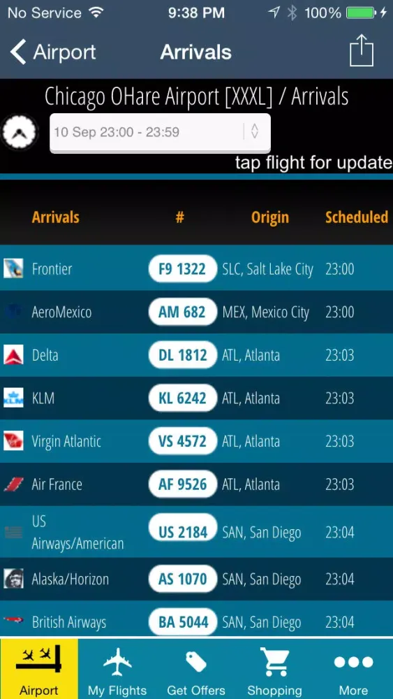 Chicago O'Hare Airport Pro (ORD/MDW) Flight Tracker Radar應用截圖
