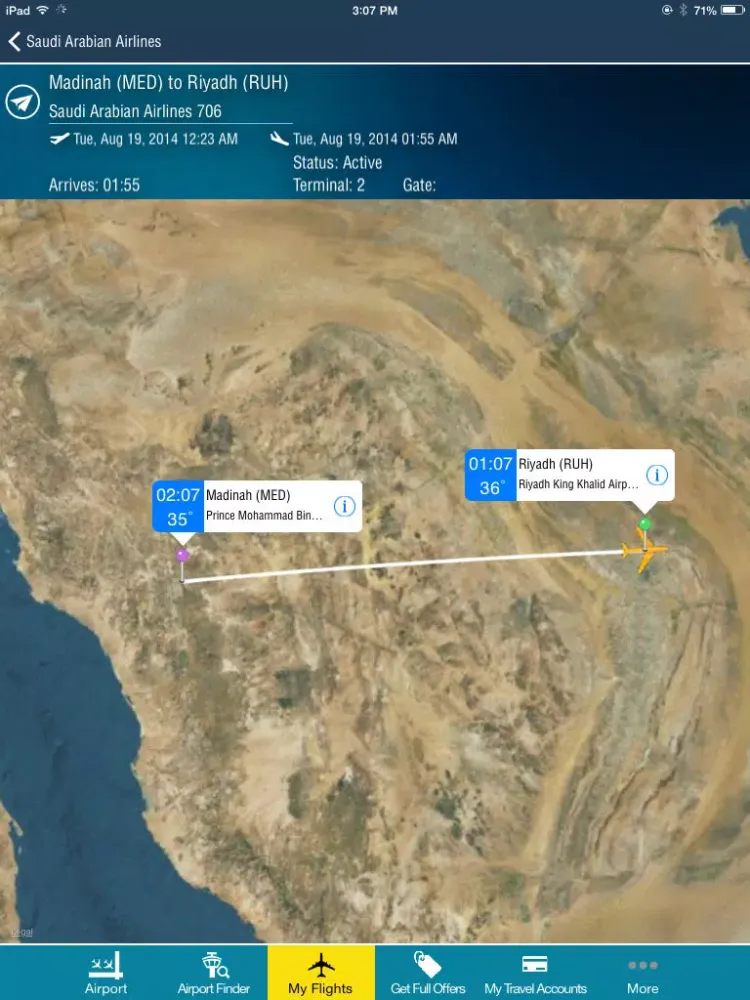 Скриншоты Riyadh King Kahlid Airport Pro (RUH) Flight Tracker Premium Saudi Arabian air radar airlines iPad 