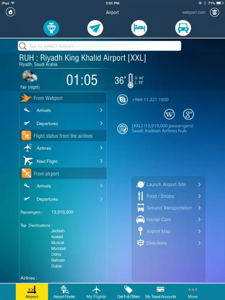 Скриншоты Riyadh King Kahlid Airport Pro (RUH) Flight Tracker Premium Saudi Arabian air radar airlines iPad 