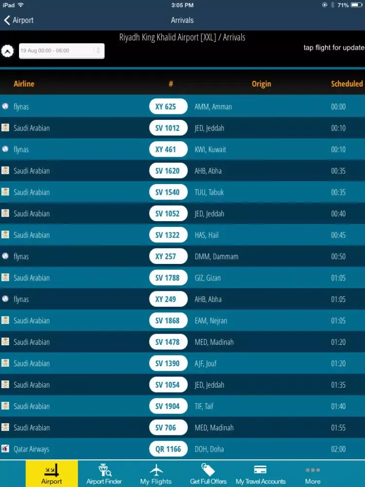Скриншоты Riyadh King Kahlid Airport Pro (RUH) Flight Tracker Premium Saudi Arabian air radar airlines iPad 
