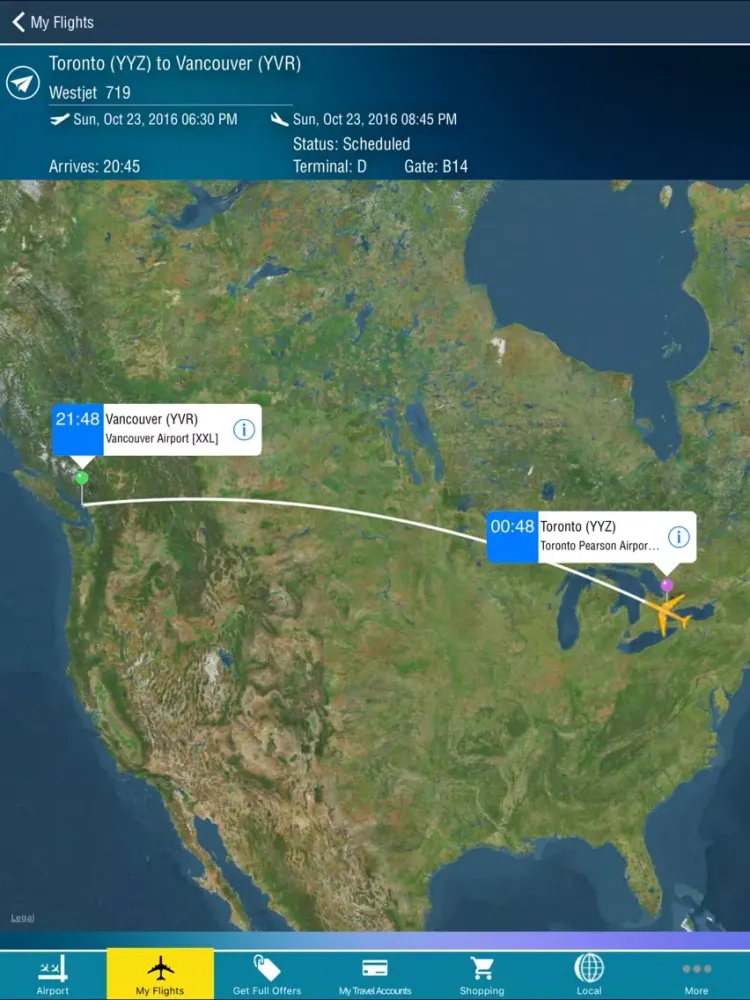 صور Vancouver Airport + Flight Tracker iPad 