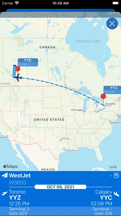 Zrzuty ekranu Calgary Airport (YYC) + Radar
