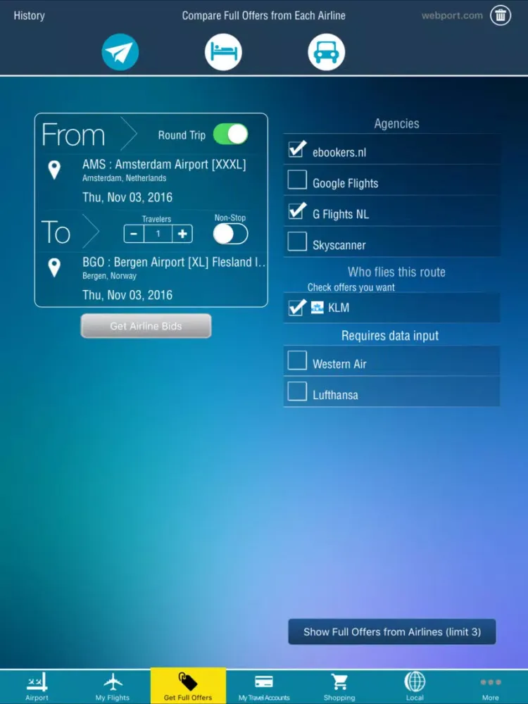 Zrzuty ekranu Bergen Airport Pro (BGO) + Flight Tracker iPad 