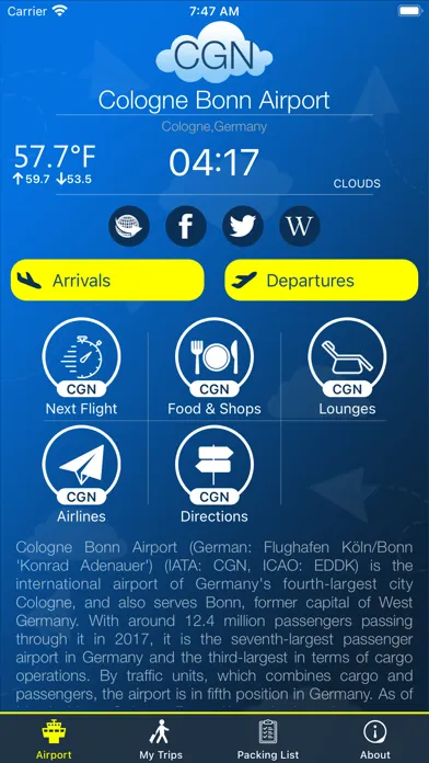 Cologne Airport (CGN) + Radar Ekran Görüntüleri