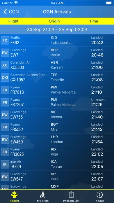 Cologne Airport (CGN) + Radar Ekran Görüntüleri