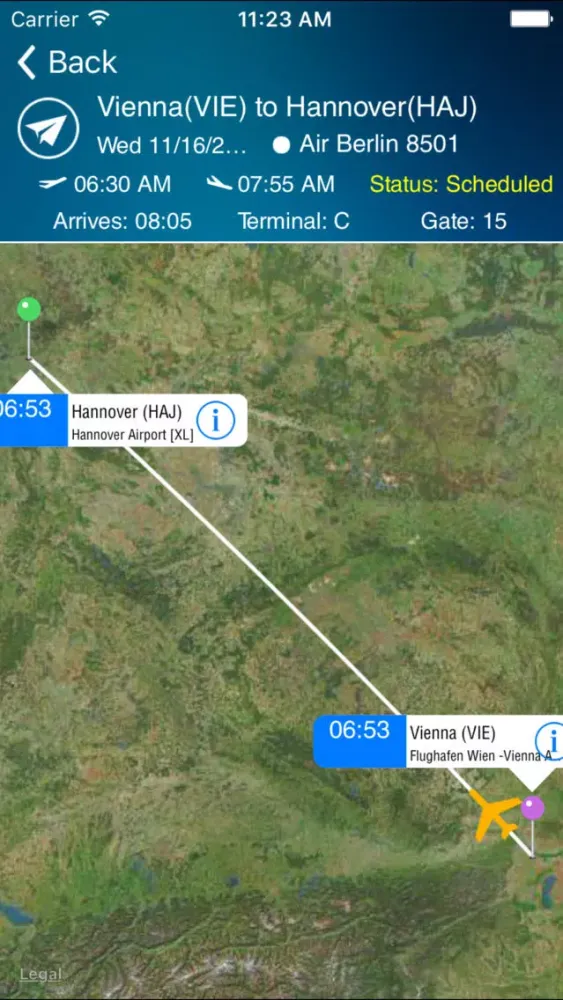 Hannover Airport Pro (HAJ)+ Flight Tracker Screenshots