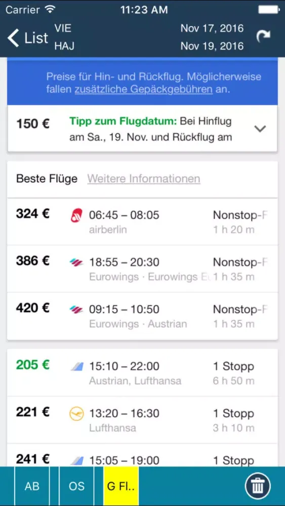 Hannover Airport Pro (HAJ)+ Flight Tracker Screenshots