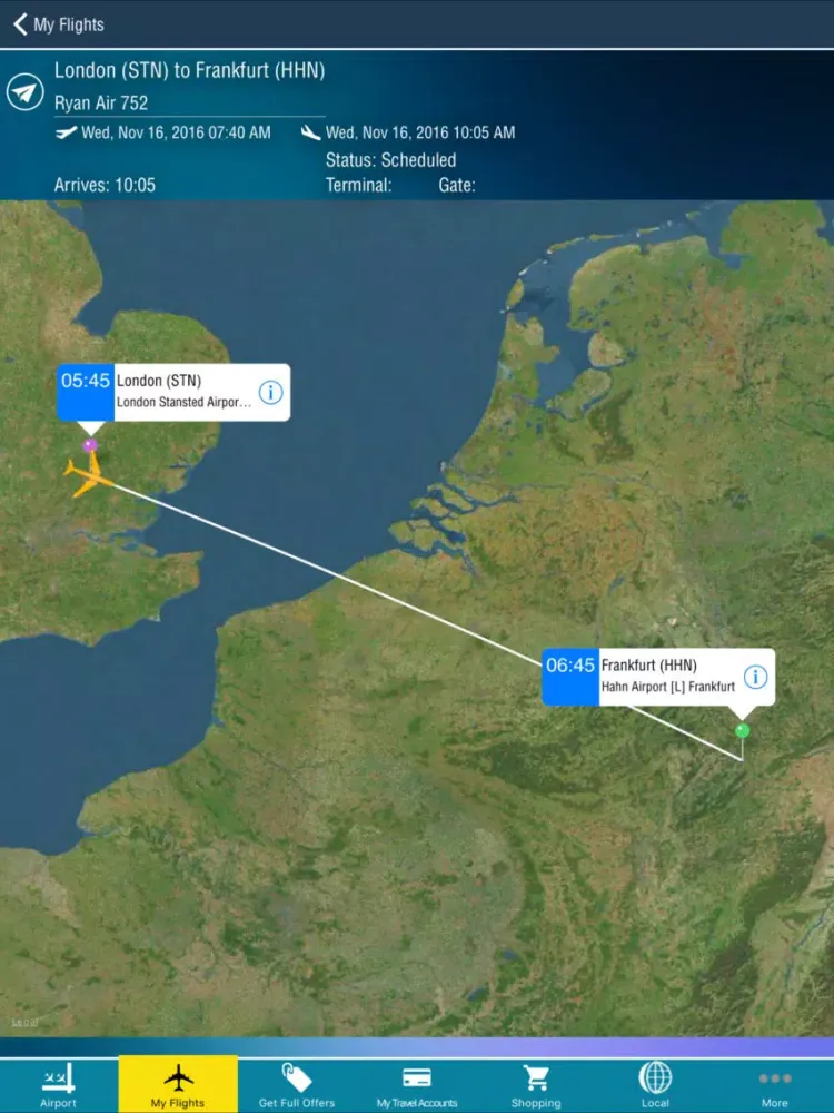 Frankfurt Hahn Airport Pro (HHN) + Flight Tracker iPad  スクリーンショット