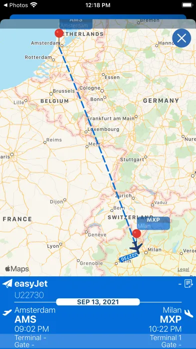 Milan Malpensa Airport Info Ekran Görüntüleri