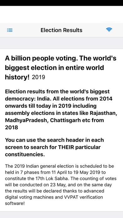 Election Results Vote スクリーンショット