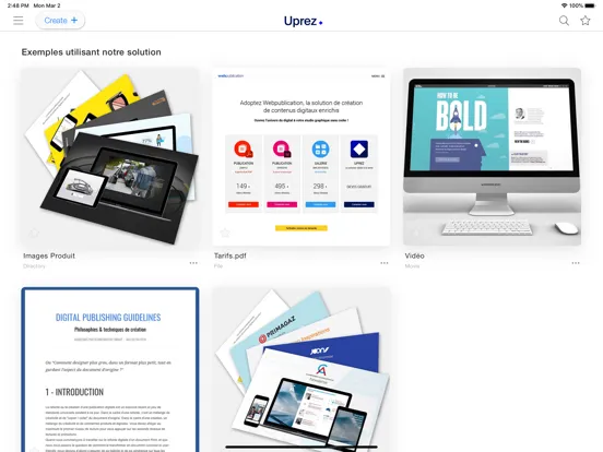 Uprez iPad  스크린샷
