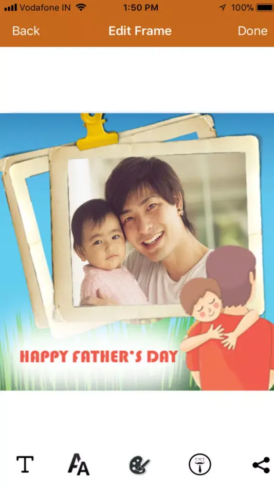 ภาพหน้าจอของ Happy Father's Day Frames 2018