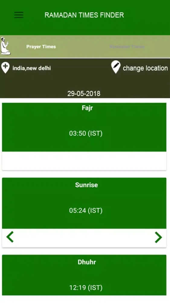 Ramadan Times Finder 2018 স্ক্রিনশট