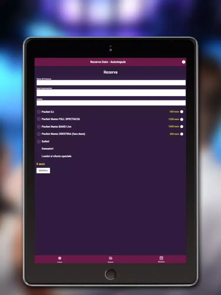 Скриншоты Autoimpuls muzica lumini nunta iPad 