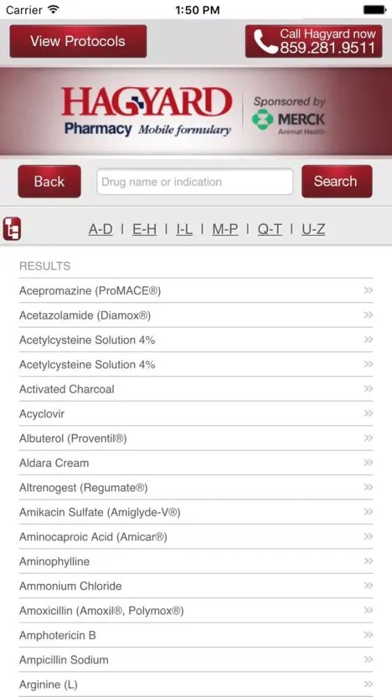Mobile Formulary سکرین شاٹس