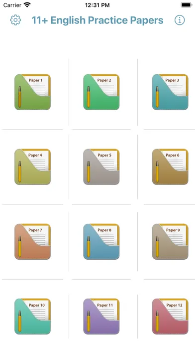 Ảnh chụp màn hình của 11+ English Practice Papers Lt