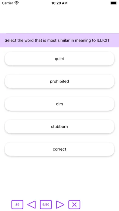 ภาพหน้าจอของ 11+ Vocabulary Builder Lite