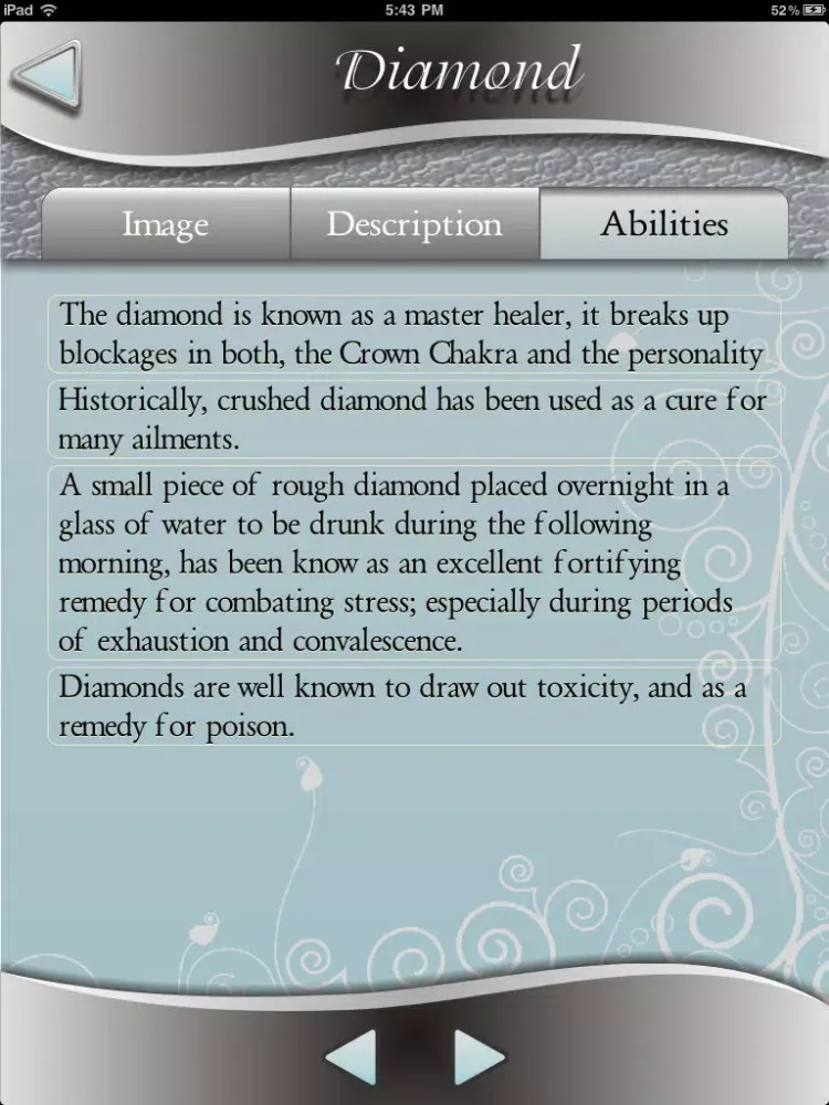 Crystals Inspire Lite iPad  Screenshots